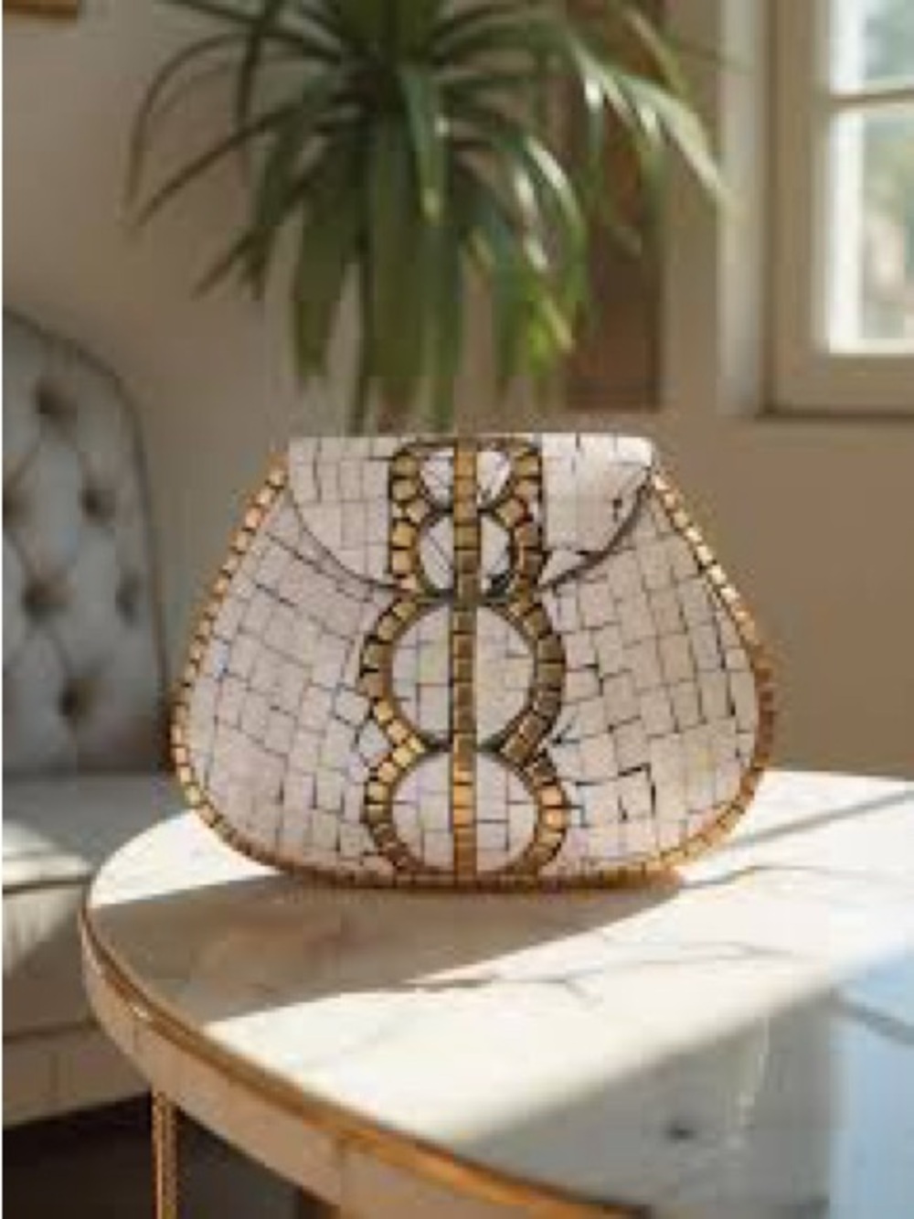 Ramla  Mosaic Chain Shoulder Bag - Picture 6 of 7